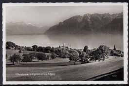 Chexbres,  I `Eglise et les Alpes